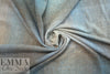 Italian robin's egg/taupe wool plaid lightweight woven