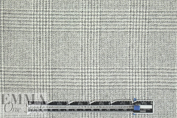 NY designer textured, yarn dyed wool plaid stretch woven