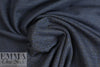 Italian navy/charcoal plaid virgin wool sweater doubleknit .75 yds