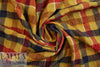 NY designer yarn-dye wool/viscose spice toned woven