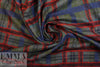 Italian wool blend boucle' plaid suiting
