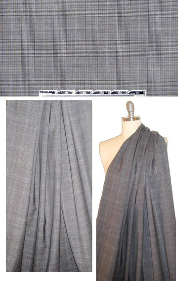 The0ry Italian wool/spandex glen plaid suiting
