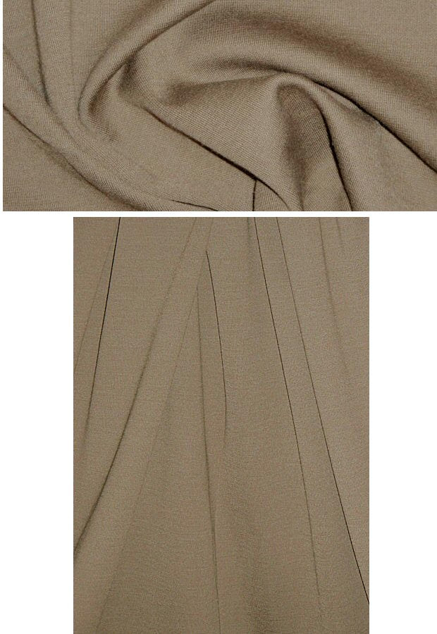 St. John wool blend ponte - chinchilla