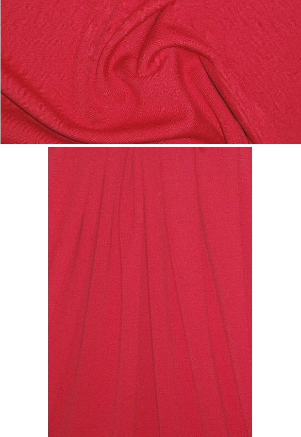 St. John wool blend ponte - classic red 1.5 yds