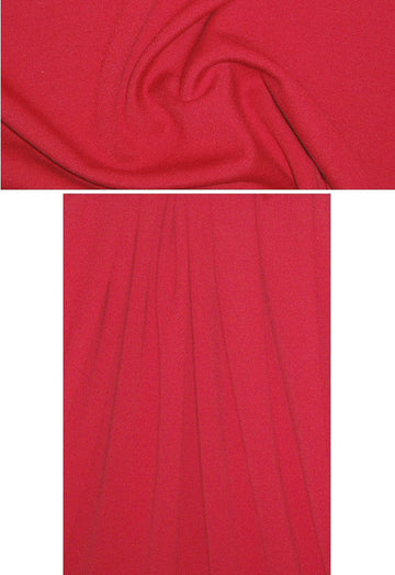 St. John wool blend ponte - classic red 1.5 yds