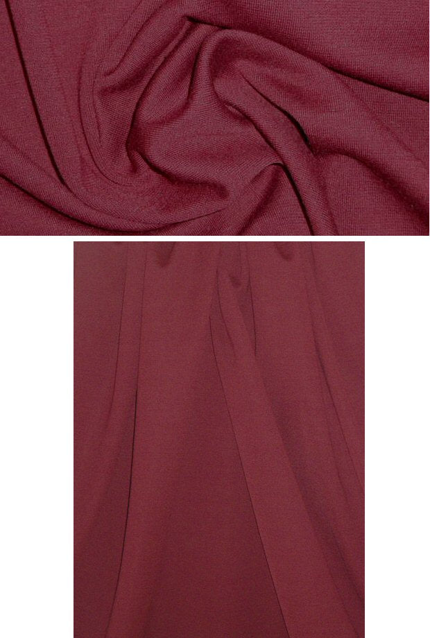 St. John wool blend ponte - burgundy