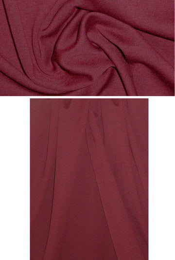 St. John wool blend ponte - burgundy 1.5 yd