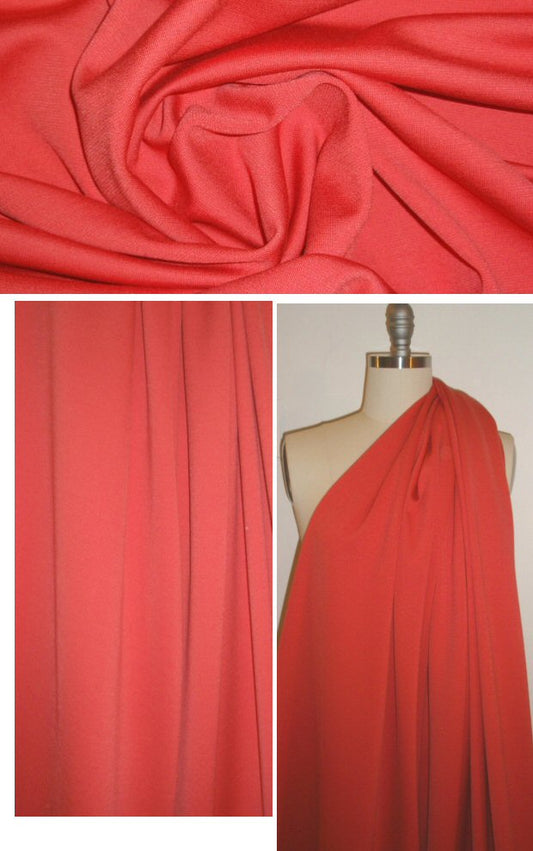 St. John wool blend ponte - poppy