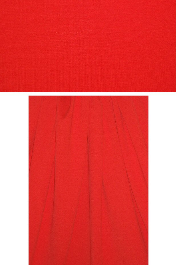 St. John wool blend ponte - poppy