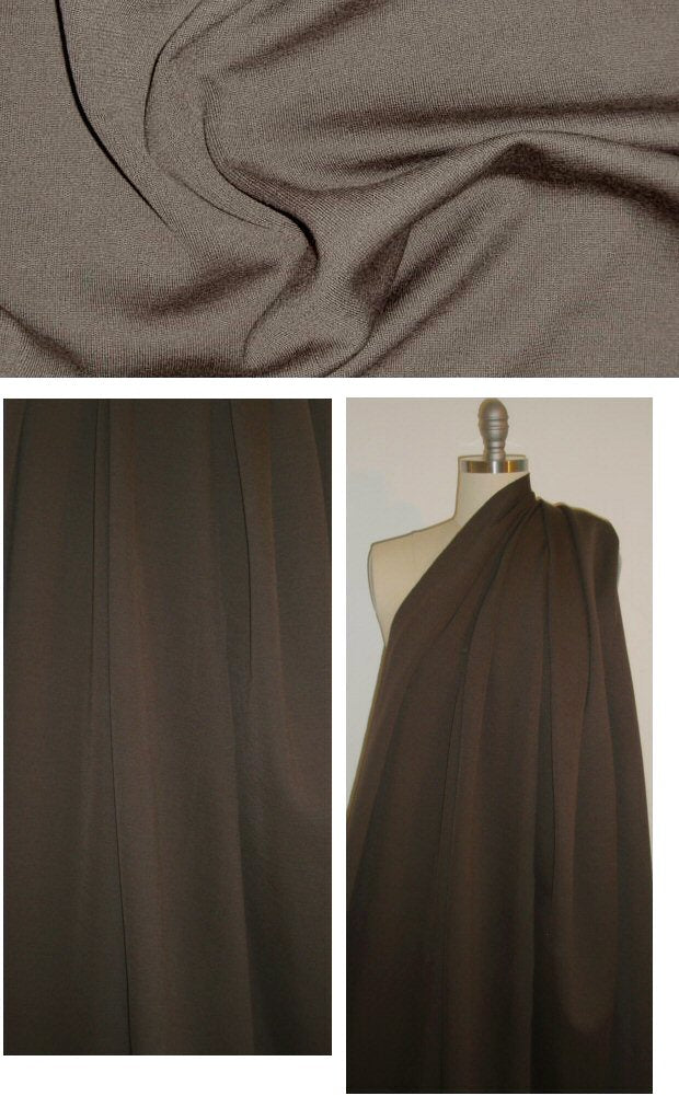 St. John wool blend drapey doubleknit - espresso