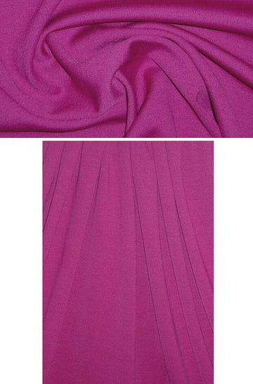 St. John wool blend ponte - fuschia rose .80 yds