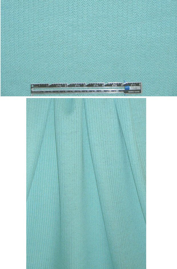 chunky ribbed 100% wool sweater - aqua mint 1.25 yds