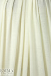 NY designer featherweight wool rib knit - ivory