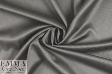 superfine luxury wool sateen - banker's grey