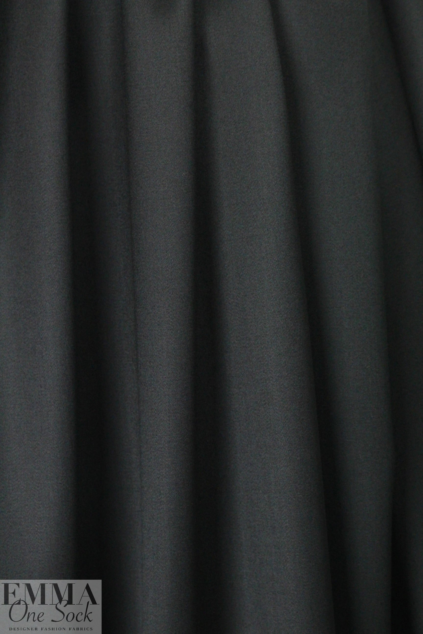 superfine luxury wool sateen - black