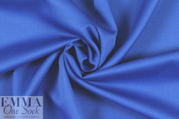 superfine luxury wool sateen - electric blue