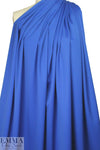 superfine luxury wool sateen - electric blue