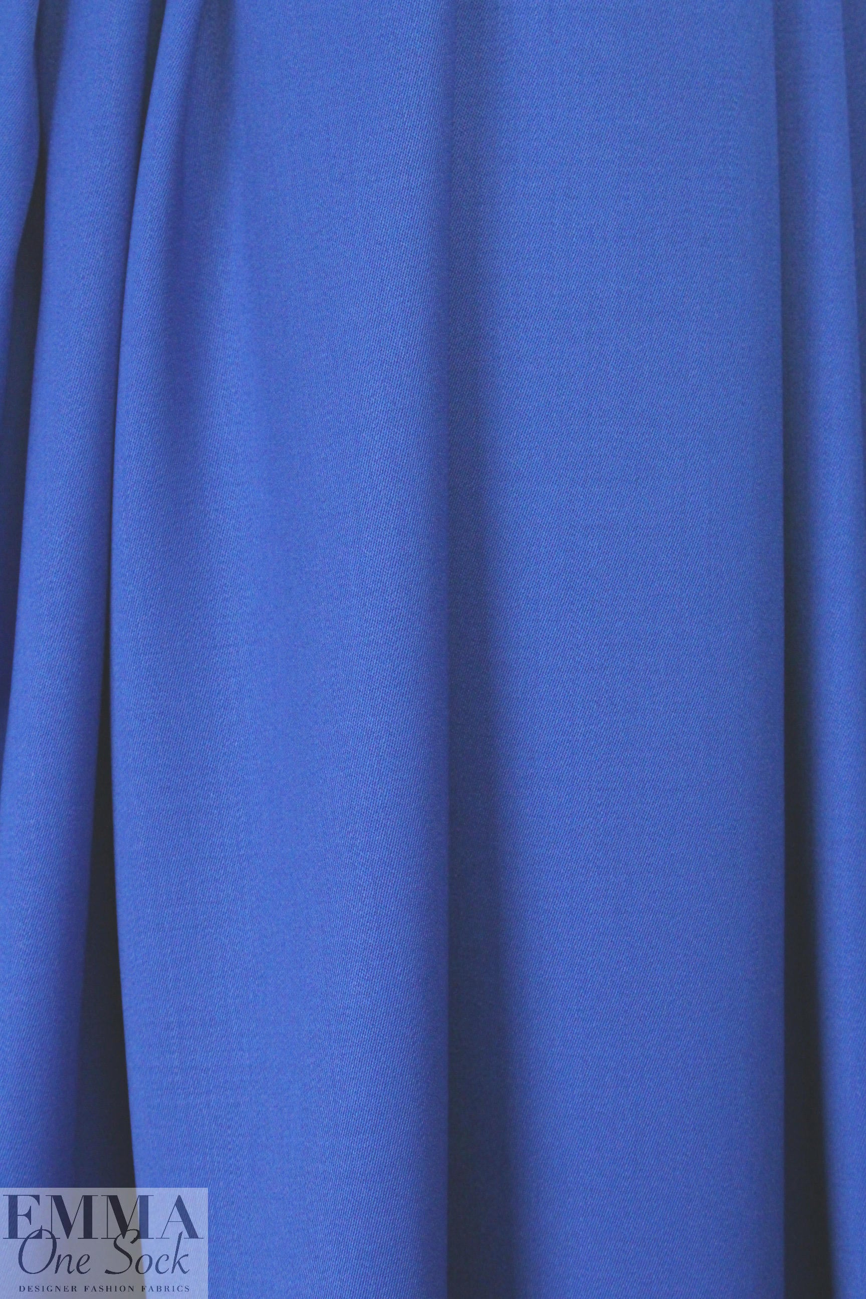 superfine luxury wool sateen - electric blue