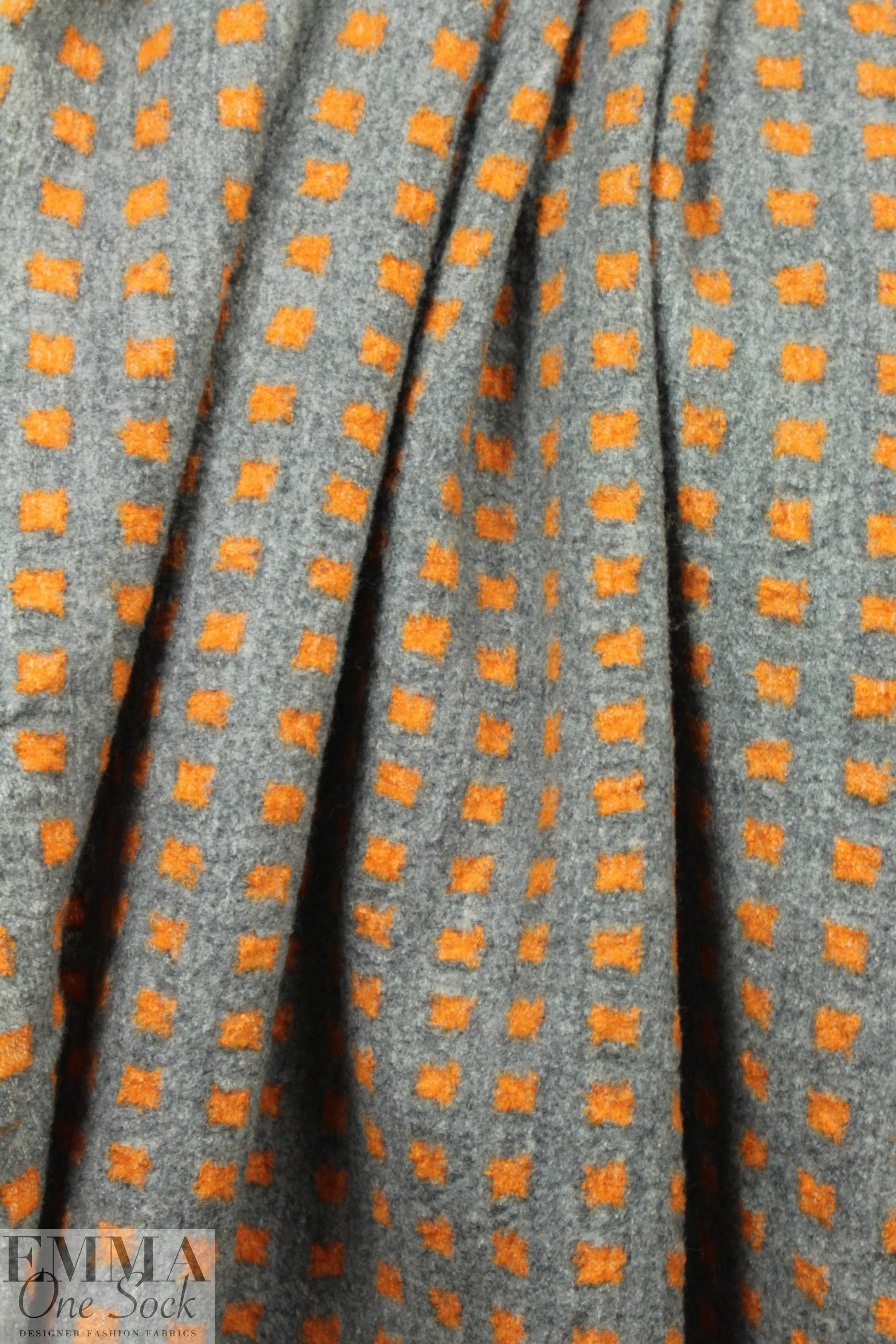 NY designer needle-felted wool/silk woven