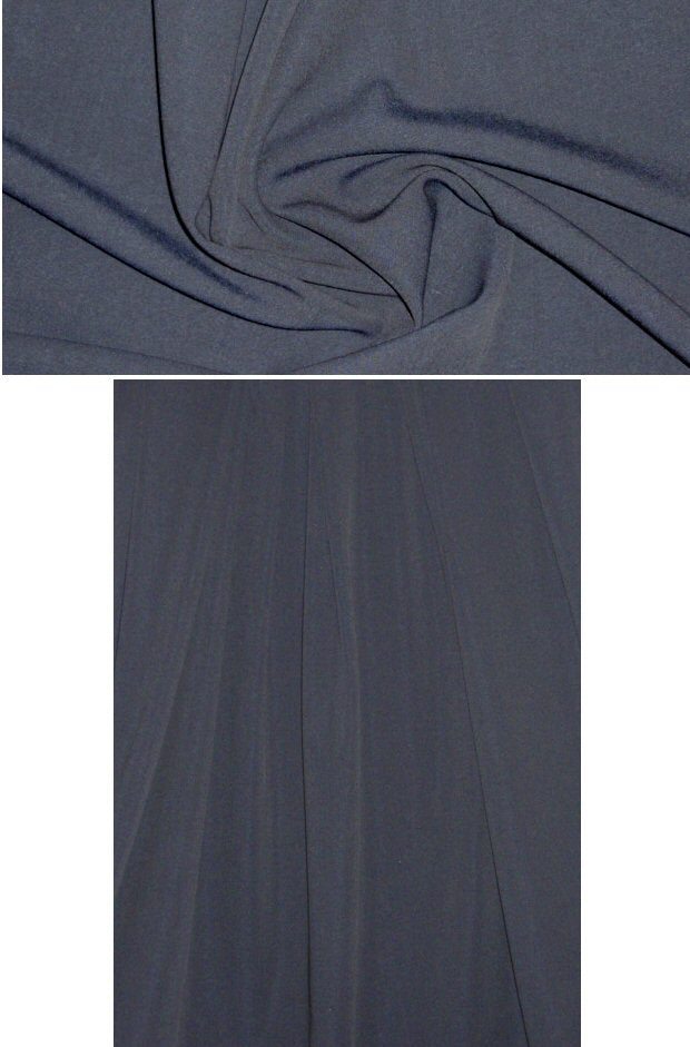 Ca1vin K. wool/silk stretch woven - navy/black