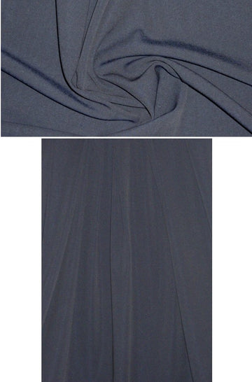 Ca1vin K. wool/silk stretch woven - navy/black 1.8 yd