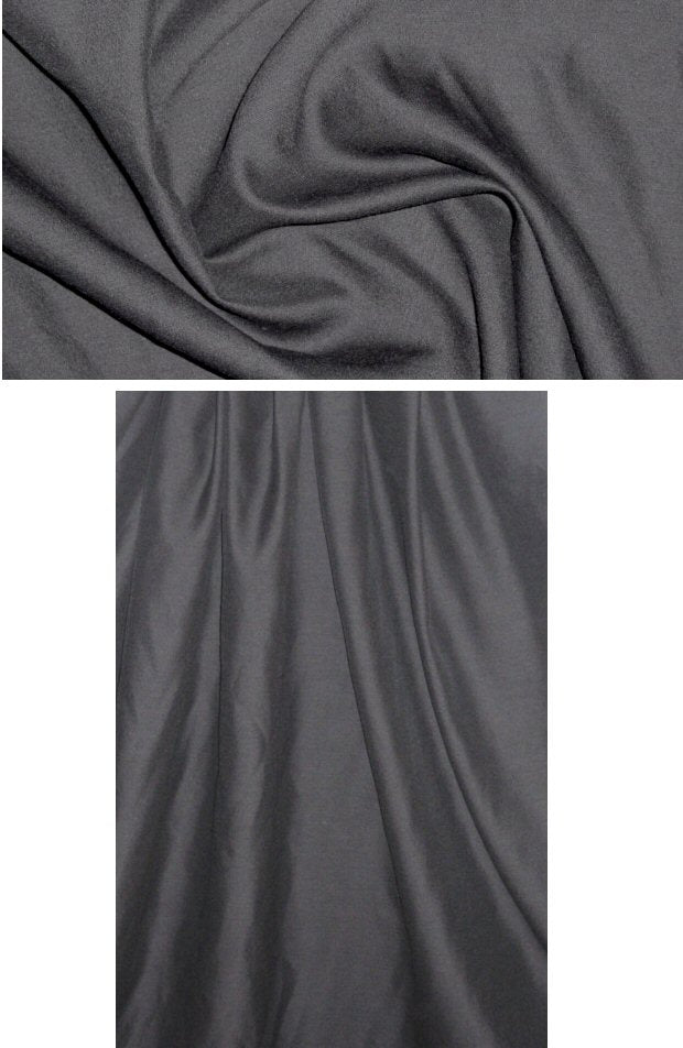 Ca1vin K. wool/silk suiting - black 1.375 yds