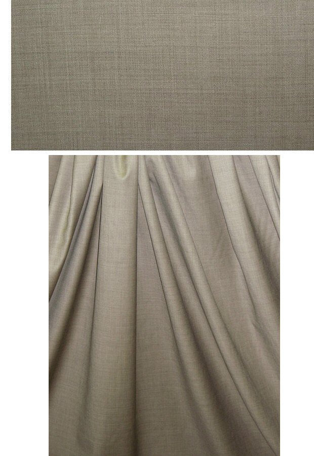 Italian wool/silk lightweight suiting - taupe 2.125 yds