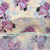Emanue1 Ungaro floral printed wool/silk crinkle texture jacquard woven .5 yds
