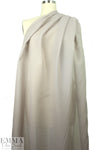 Italian semi-sheer wool/silk textured voile - gull 1.75 yd