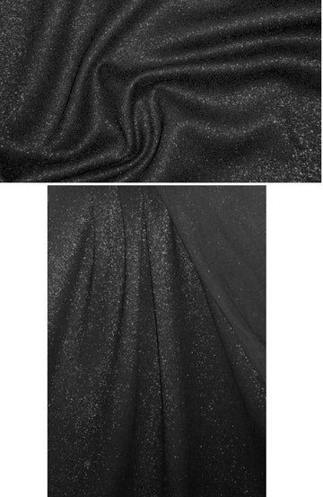 Italian wool double crepe sparkle stretch suiting 2 yd