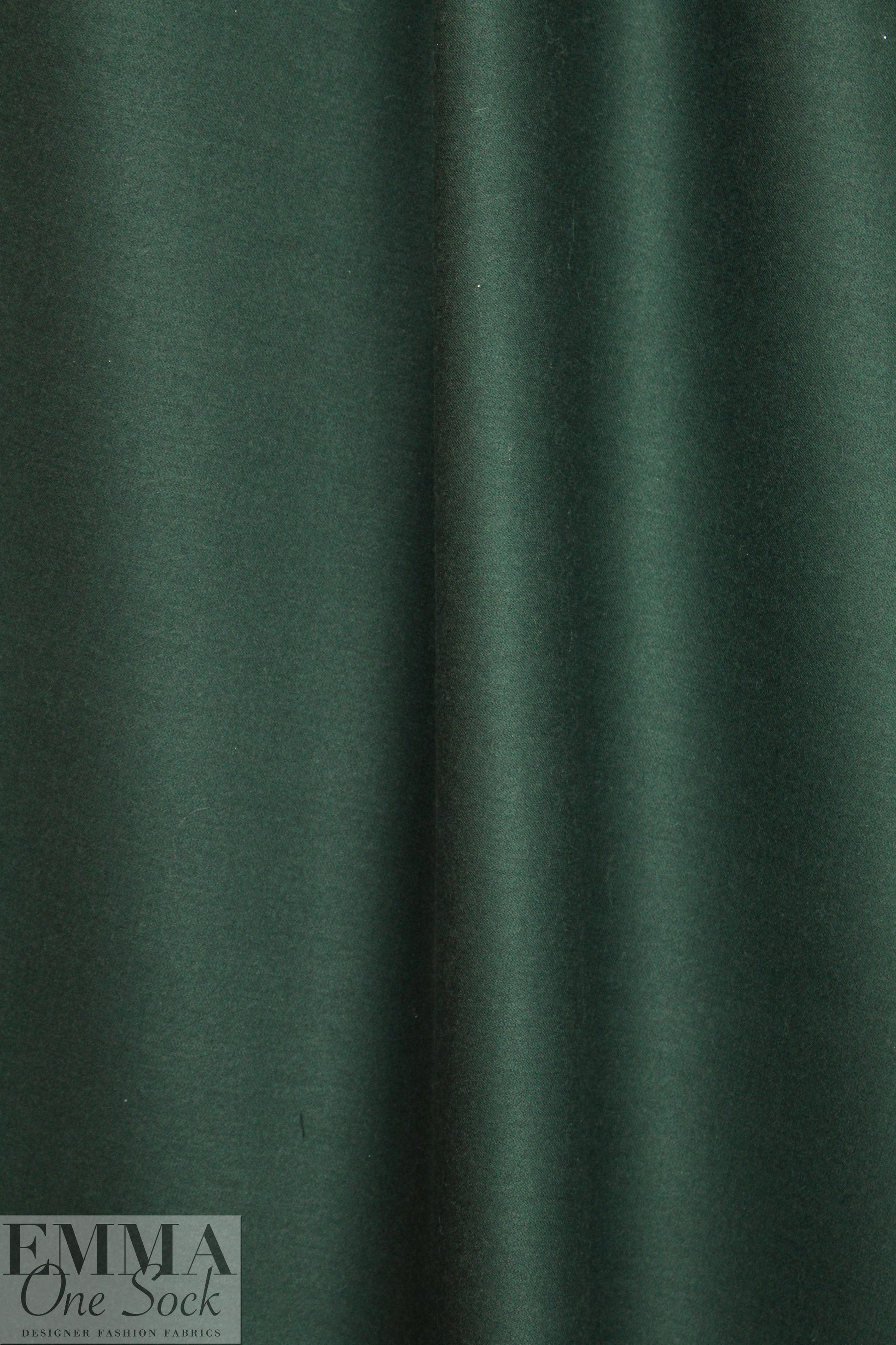 Italian 4-way stretch wool twill suiting - forest