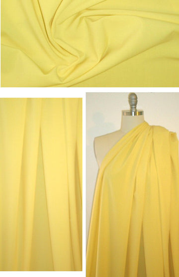 Italian stretch wool lightweight suiting - yellow