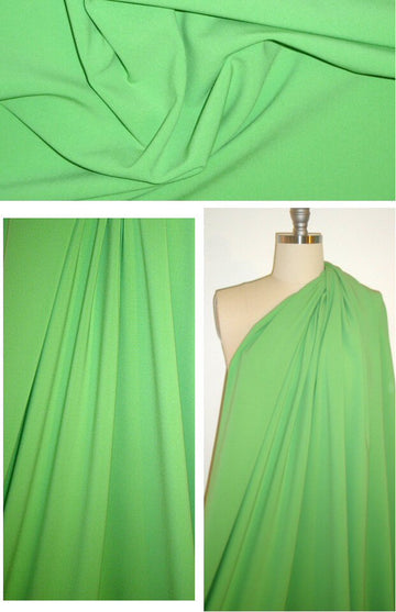 Italian stretch wool lightweight suiting - lime 1.75 yds