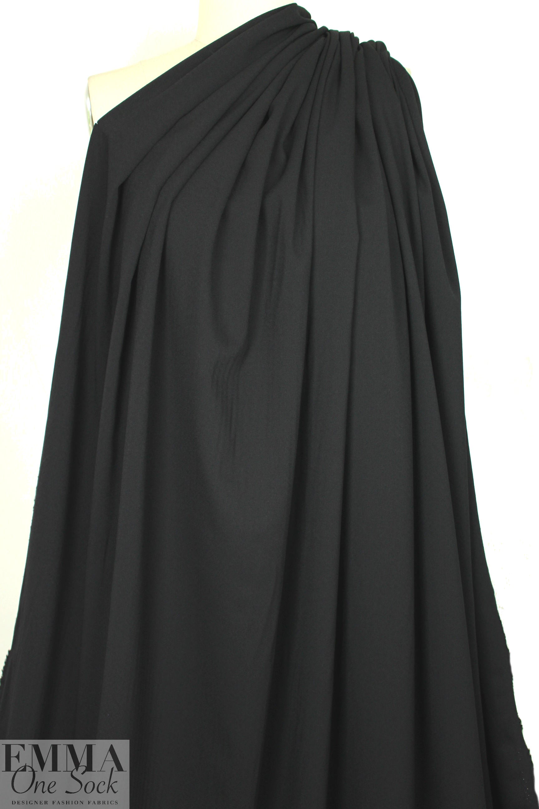 Noriso1 Ferrari black stretch wool crepe