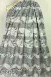 Italian sweatery grays jacquard wool blend knit 1.375 yds