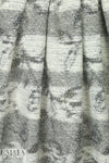 Italian sweatery grays jacquard wool blend knit