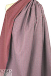 Italian doublesided wool stretch coating - brick/navy