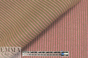 Italian doublesided wool stretch coating - olive/rouge 2.25 yds