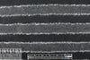 NY designer wool blend twill coating - gray/black stripe