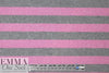 Italian brushed stripe wool blend woven - pink/gray