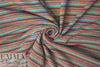 Italian wool blend, yarn-dyed autumn tones stripe sweater .875 yds