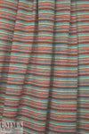 Italian wool blend, yarn-dyed autumn tones stripe sweater