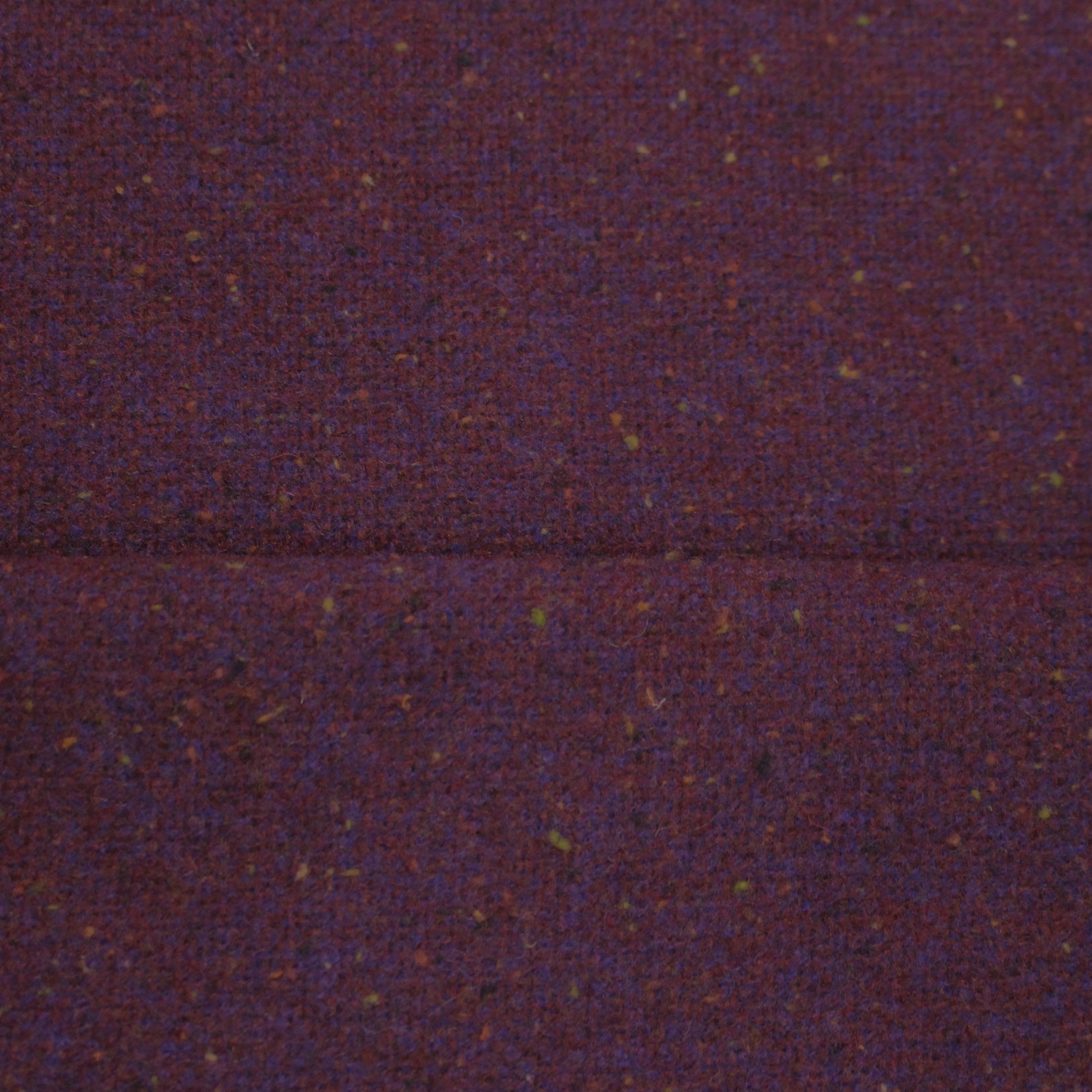French speckled, tweedy brushed wool suiting - plum