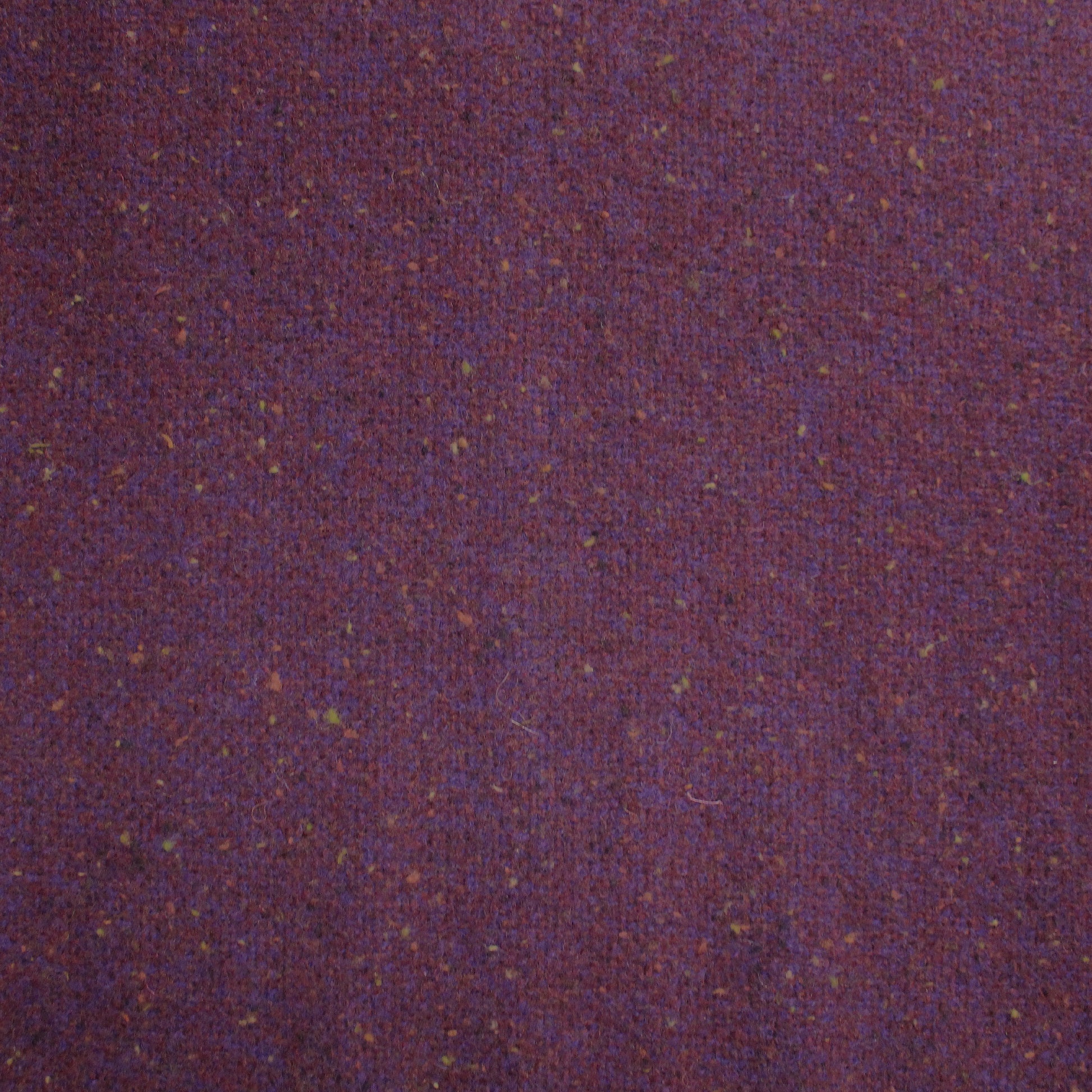 French speckled, tweedy brushed wool suiting - plum