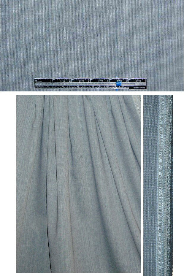 Italian 100% wool suiting - dusty teal
