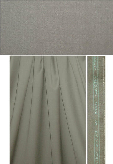 Italian 100% wool suiting - warm gray
