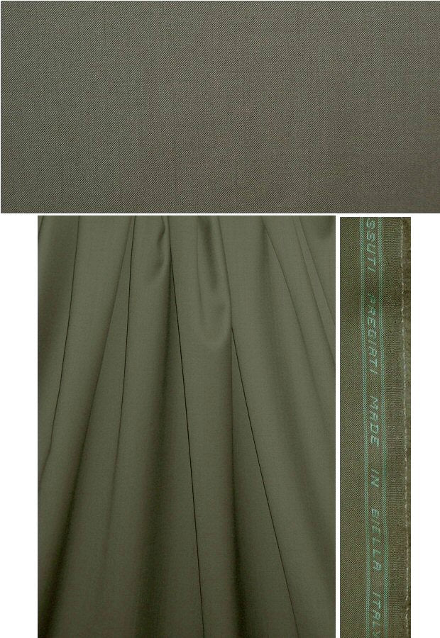 Italian 100% wool suiting - dark loden 1.5 yds