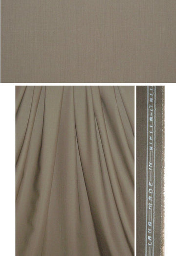 Italian 100% wool suiting - olive brown