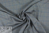 Italian all-wool charcoal/blue glen plaid suiting 1.75 yd