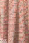 Italian virgin wool mini-plaid stretch suiting